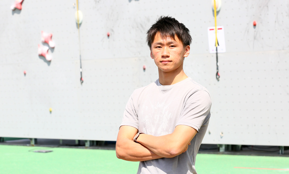 スピードクライミング選手